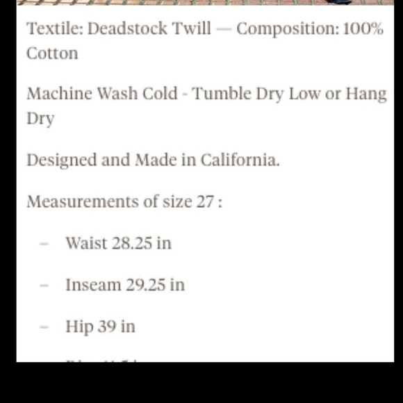 sold!!- OZMA Cara Twill Jean, size 24, like new! - Picture 10 of 11